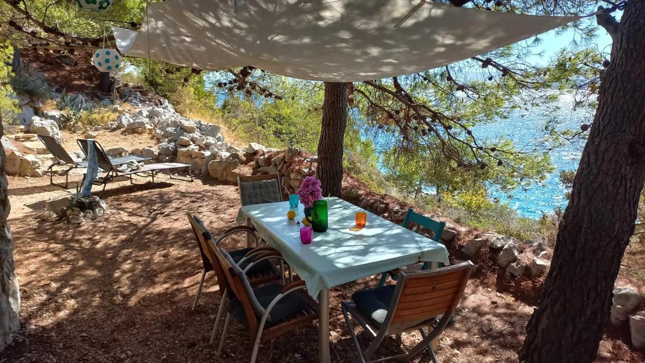 A Small Stone House By The Sea, In A Wineyard Nerezisca Exterior photo